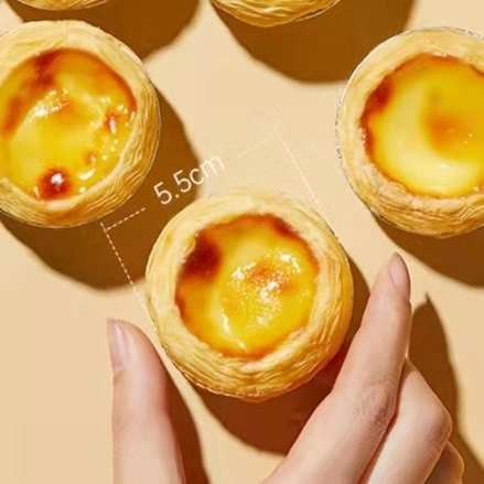 Frozen Sweet Bakery Snack Semi-Finished Product Mini Portuguese Egg Tart Shell