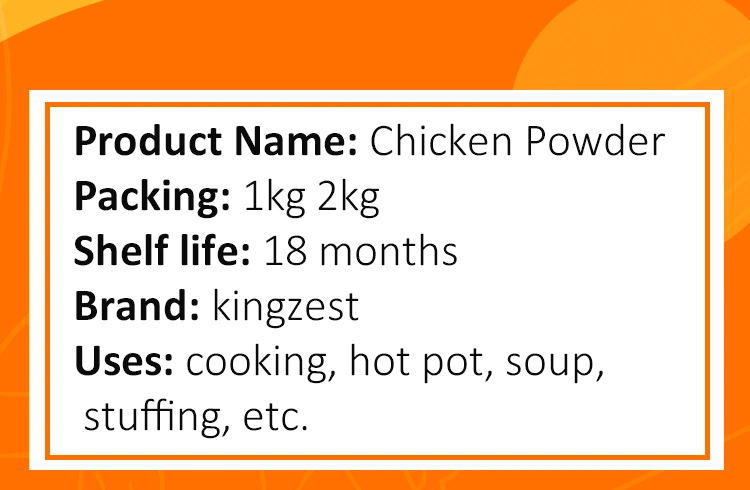Bagged Dry Powder Chicken Broth Bouillon Seasoning Powder for Soup/Meat/Vegetab