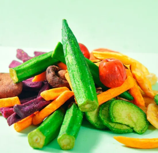 Ttn Healthy Snacks Mixed Crispy Vegetable and Fruit and Vacuum Fried Kiwi Fruit Slice Chips